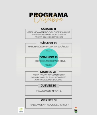 Programación Cultural Octubre 2025