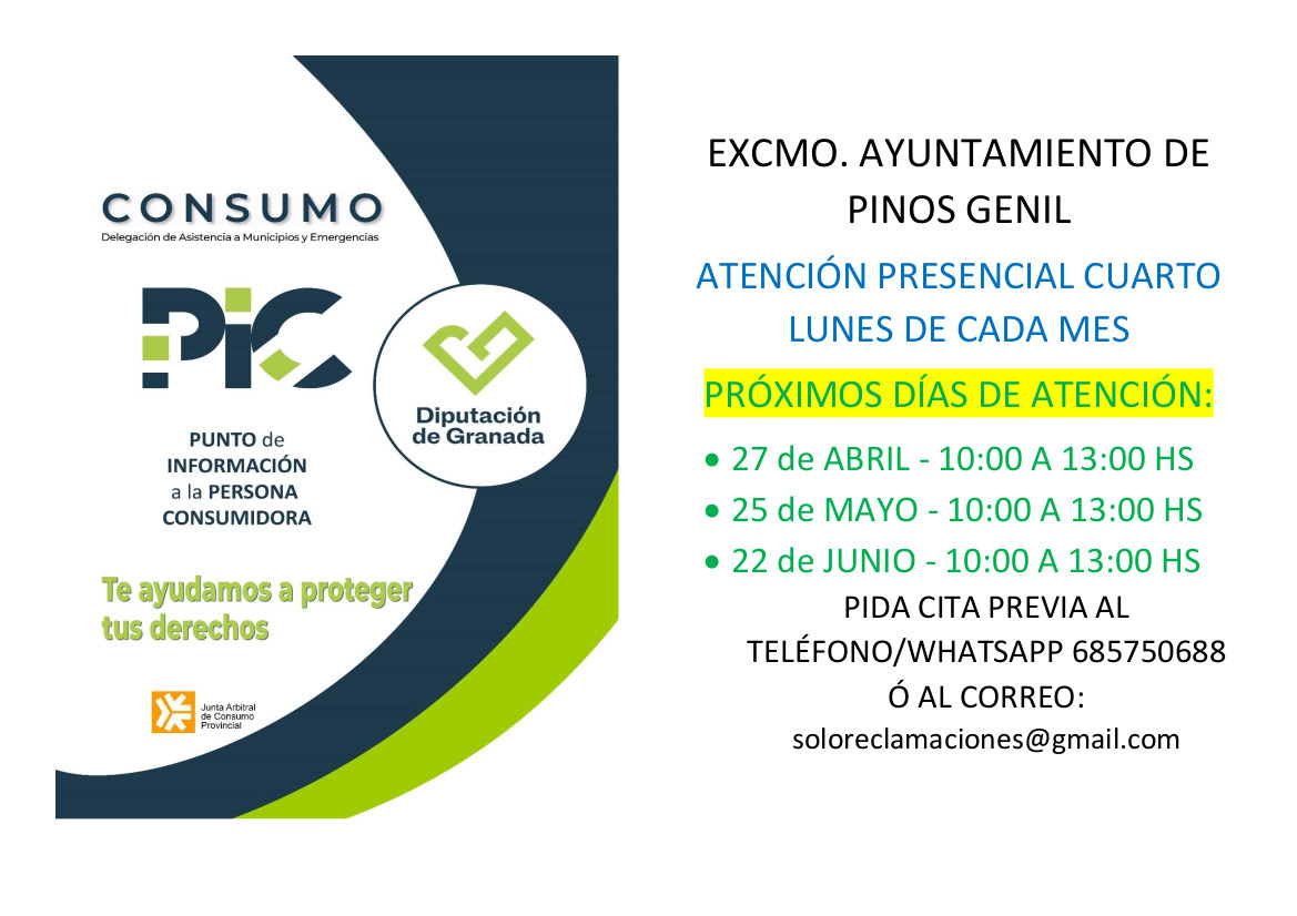 CARTEL CONSUMO PARA  PINOS GENIL- 2to. trimestre 2026