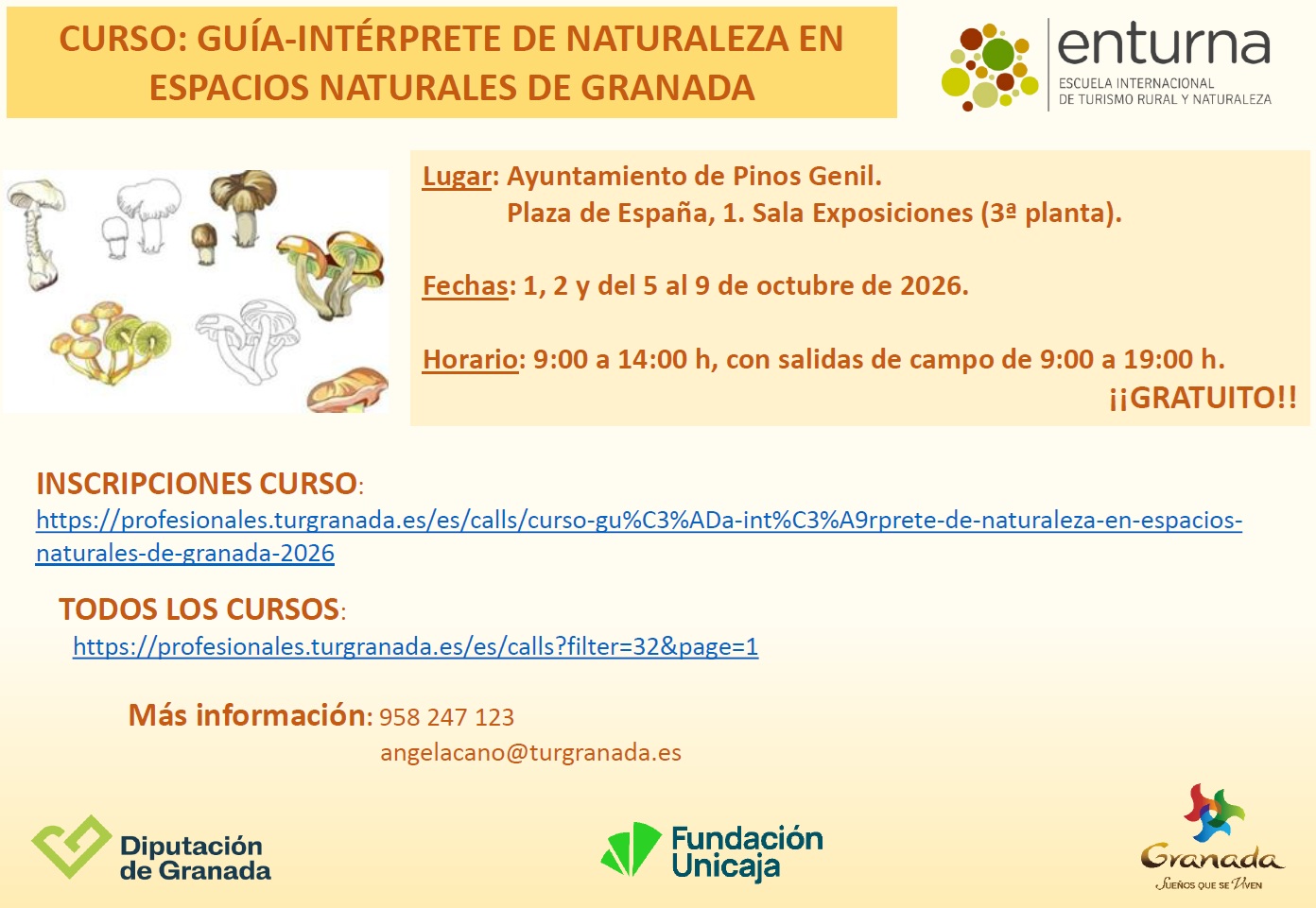CURSO GUÍA. Pinos Genil CURSO GUÍA. Pinos Genil