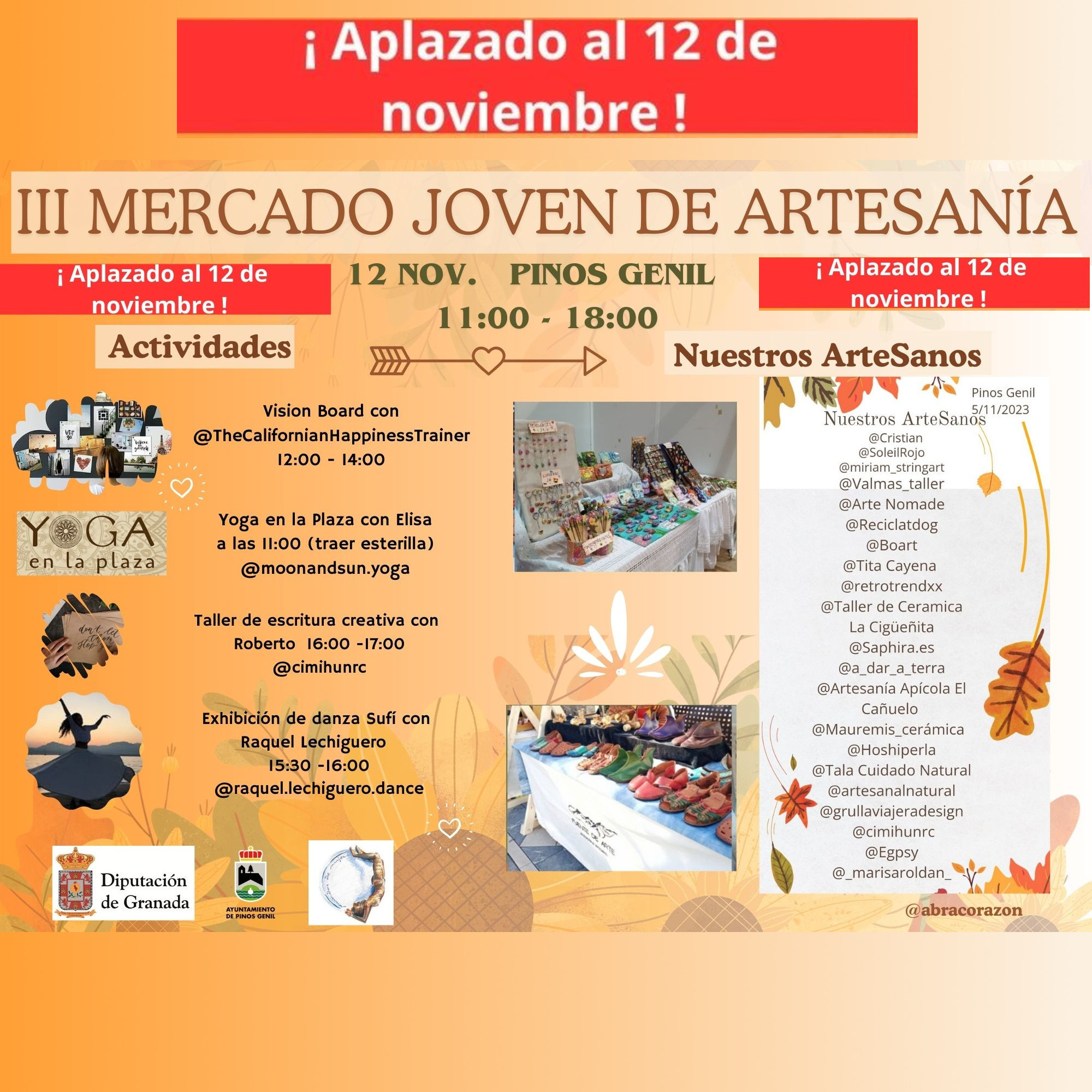 cartel mercado de artesania pinos IG