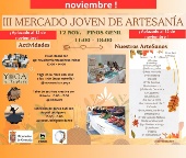 Aplazado el III Mercado Joven de Artesanía para el domingo 12 de noviembre