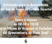 Solicitudes para la Autorización del uso de fuego en terreno forestal