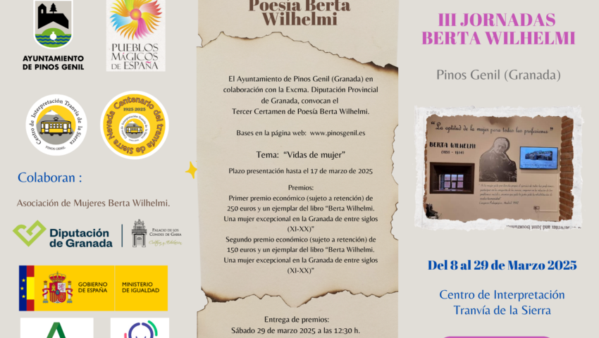 portada tríptico III jornadas Berta Wilhelmi