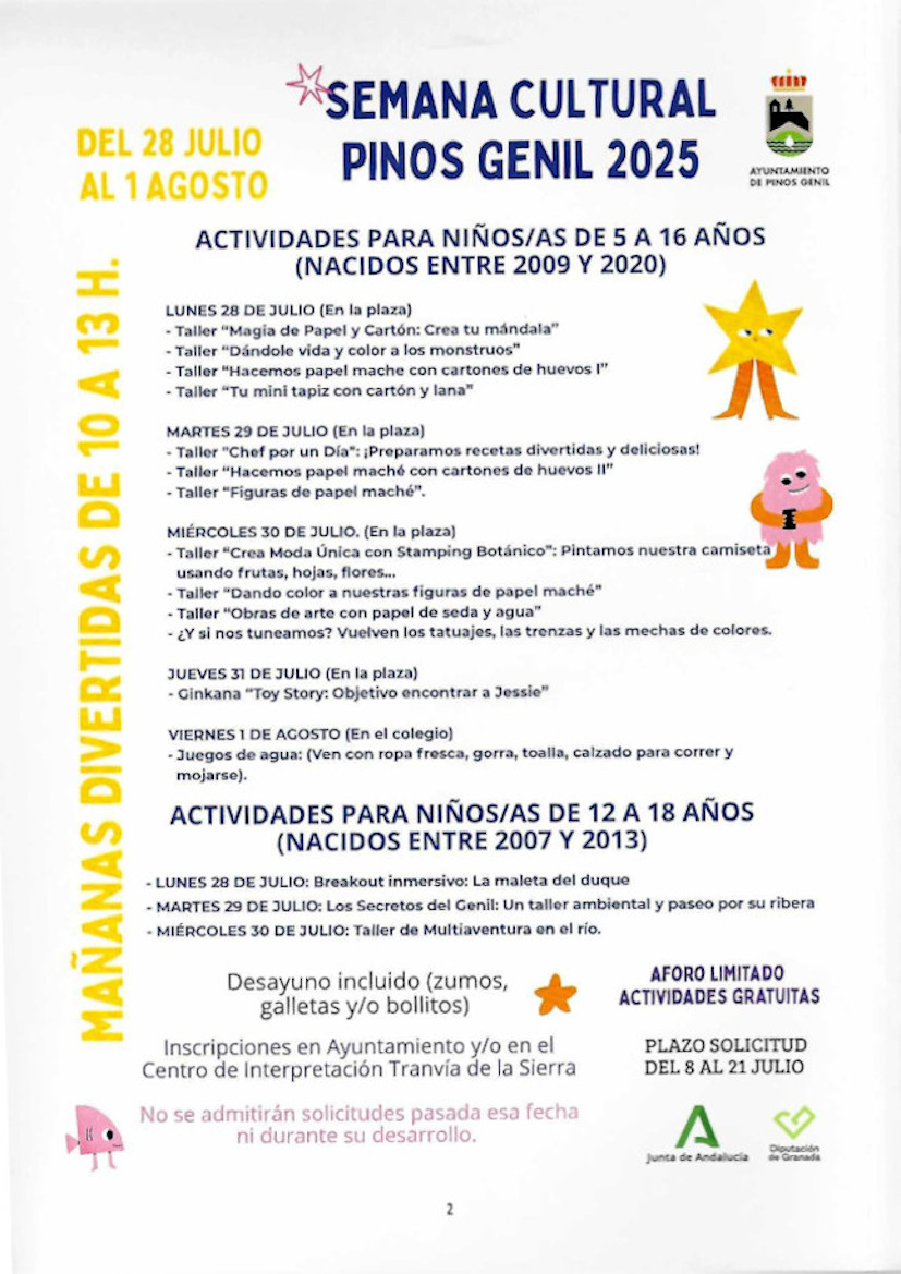 Semana Cultural Pinos Genil 2025 - Mañanas divertidas