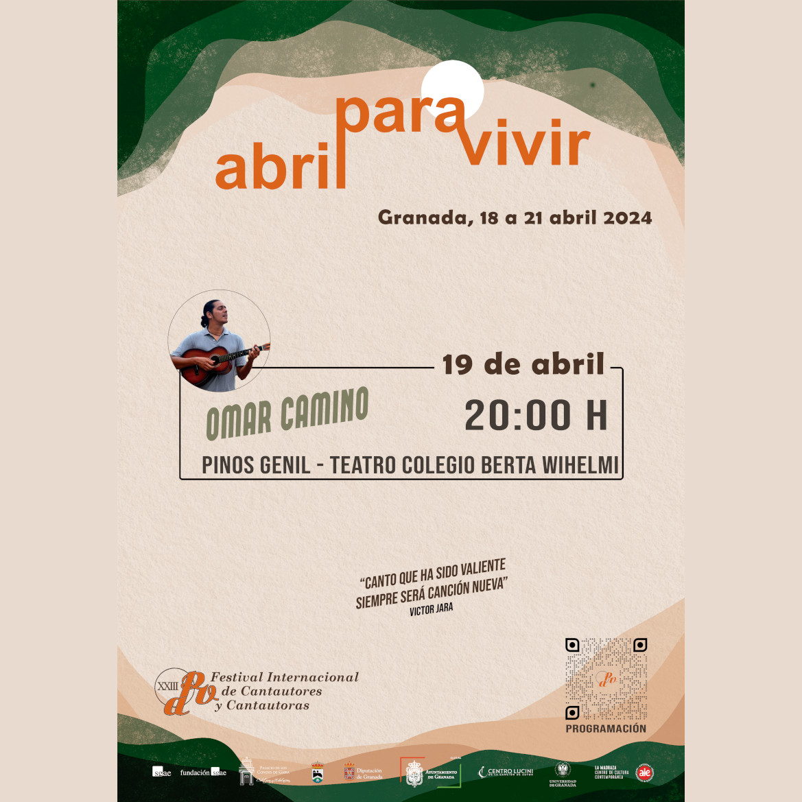 Abril para Vivir. Concierto de Omar Camino