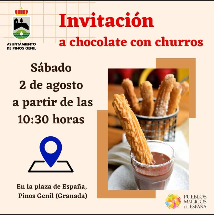 Invitación a chocolate con churros