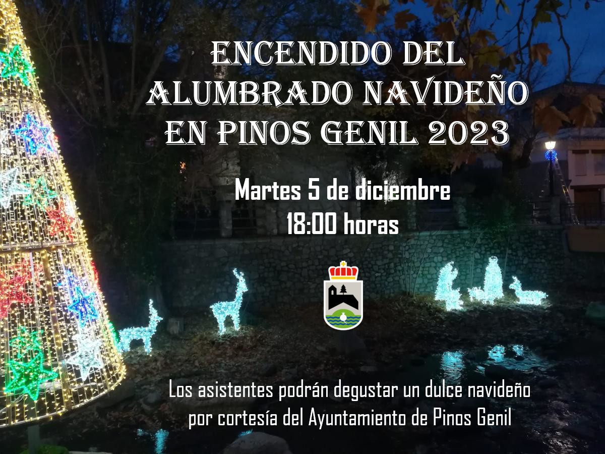 Encendido del alumbrado navideño de Pinos Genil 2023