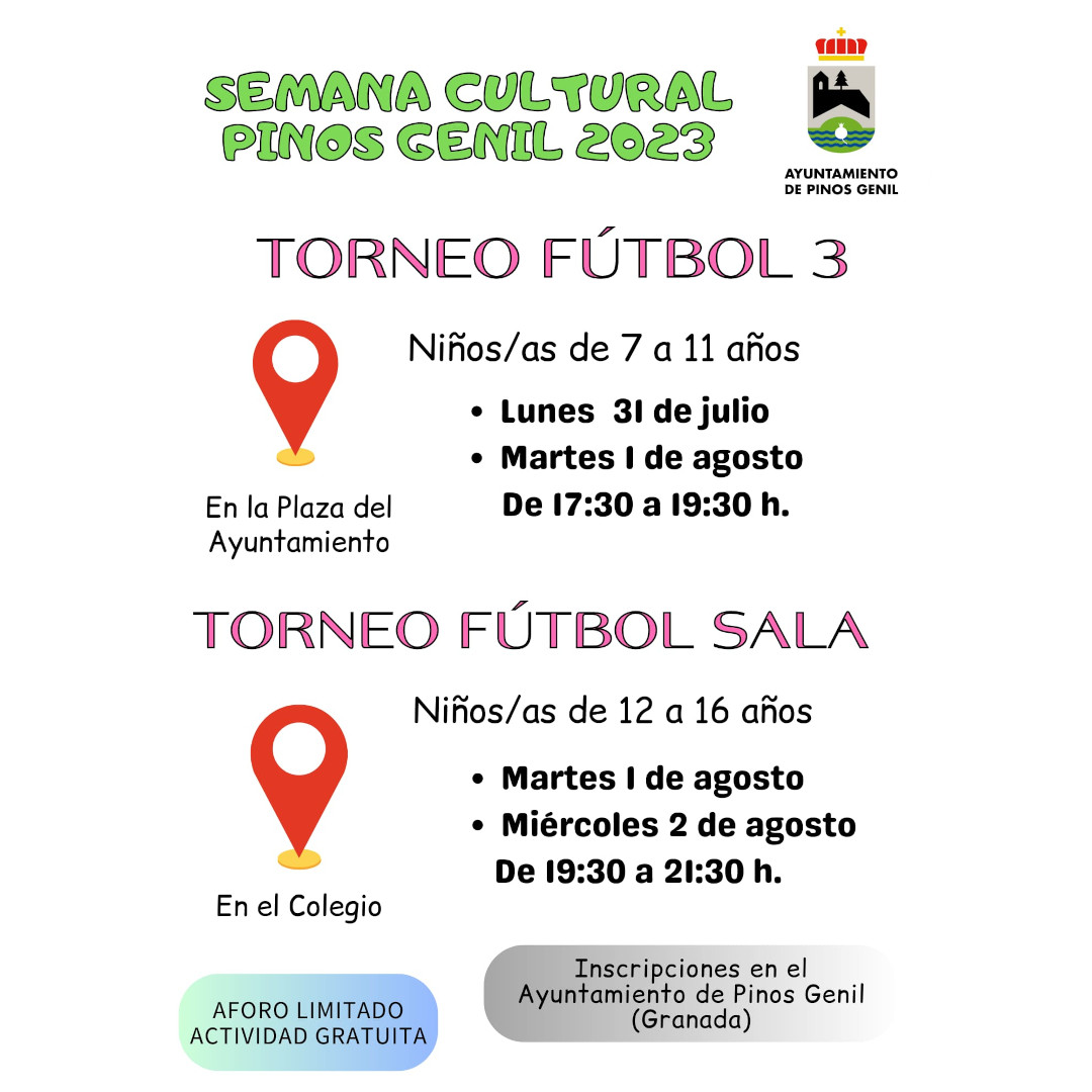 Torneo de Futbol 3 y Torneo de Futbol Sala