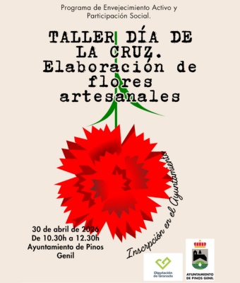 Taller Día de la Cruz. Elaboración de flores artesanales.