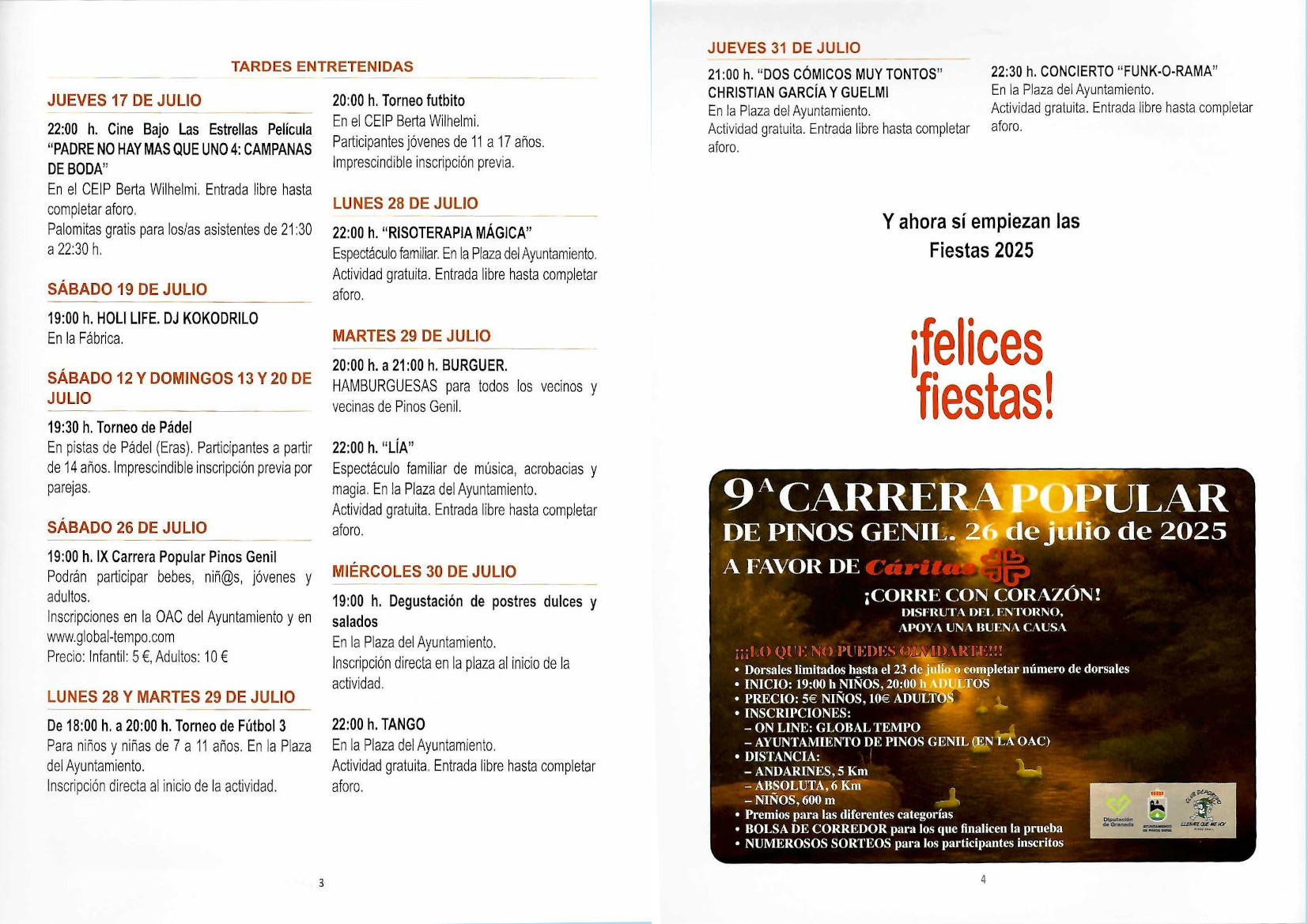 Semana Cultural Pinos Genil 2025 - Tardes Entretenidas