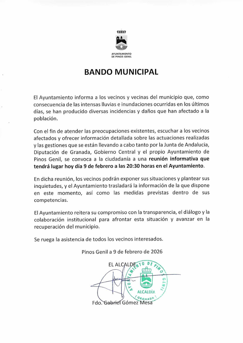 BANDO MUNICIPAL-REUNIÓN VECINOS