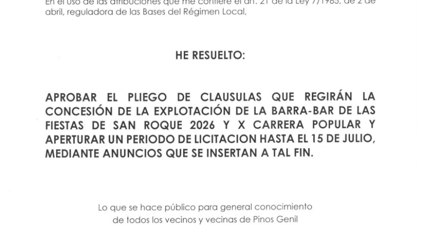BANDO PLIEGO BARRA FIESTAS 2026 FIRMADO BANDO PLIEGO BARRA FIESTAS 2026 FIRMADO