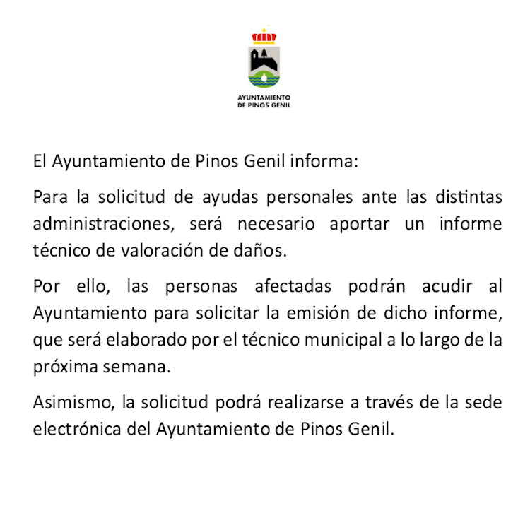 Informes técnicos de valoración de daños.