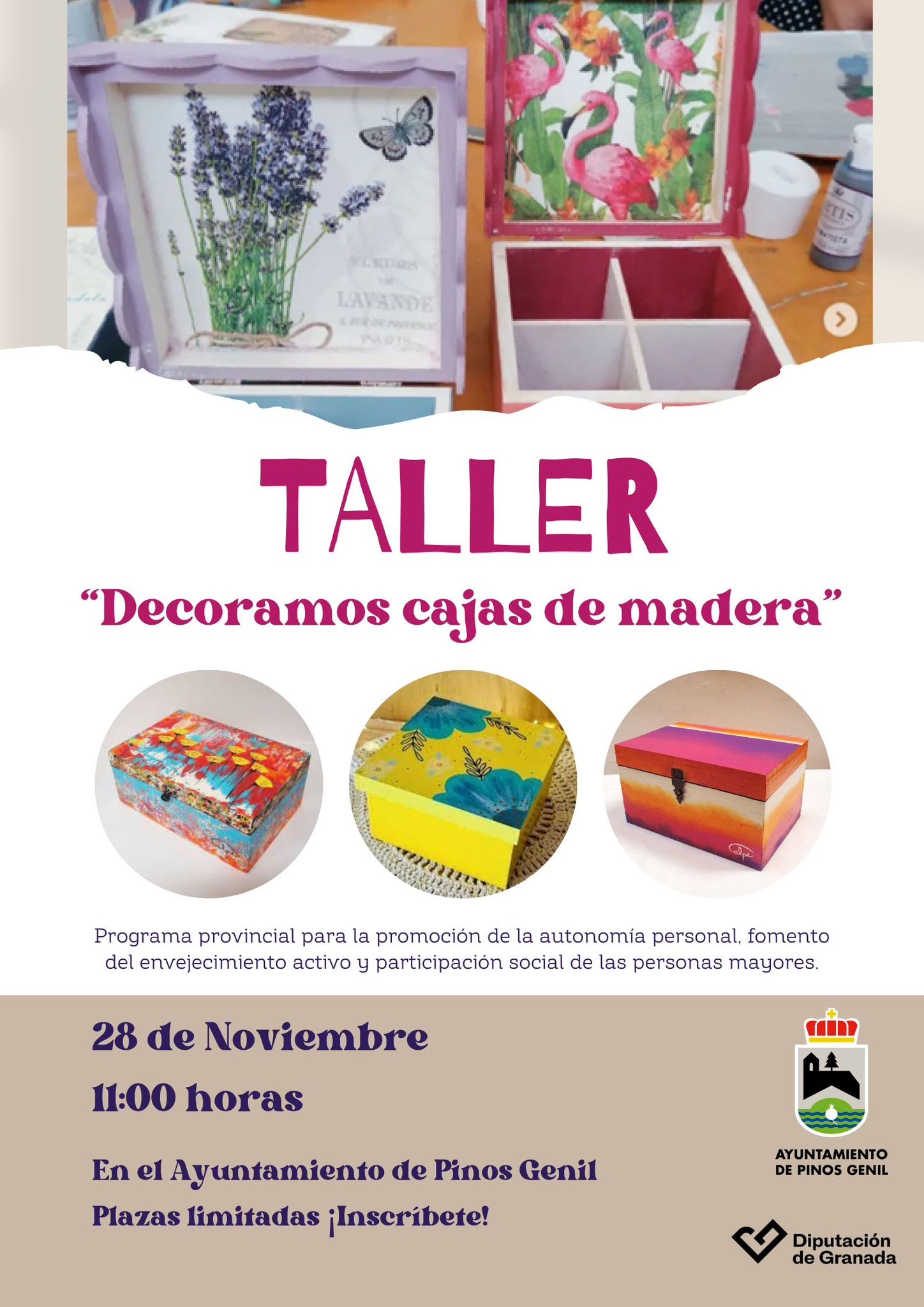Taller Decoración cajas de madera