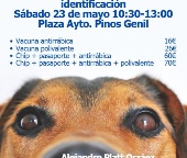 Campaña de vacunación antirrábica e identificación.