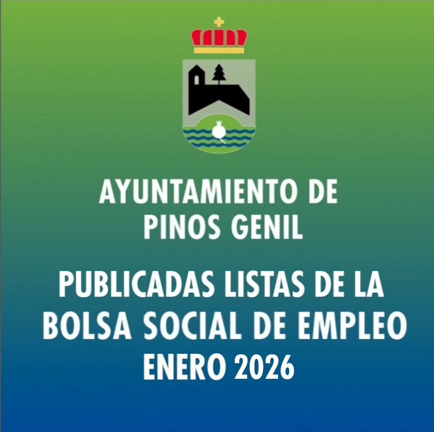 Publicadas las listas de la Bolsa Social de Empleo del Ayuntamiento de Pinos Genil 2026
