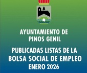 Publicadas las listas de la Bolsa Social de Empleo del Ayuntamiento de Pinos Genil 2026
